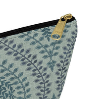 Mumbai Lace Accessory Pouch w T-bottom in Green